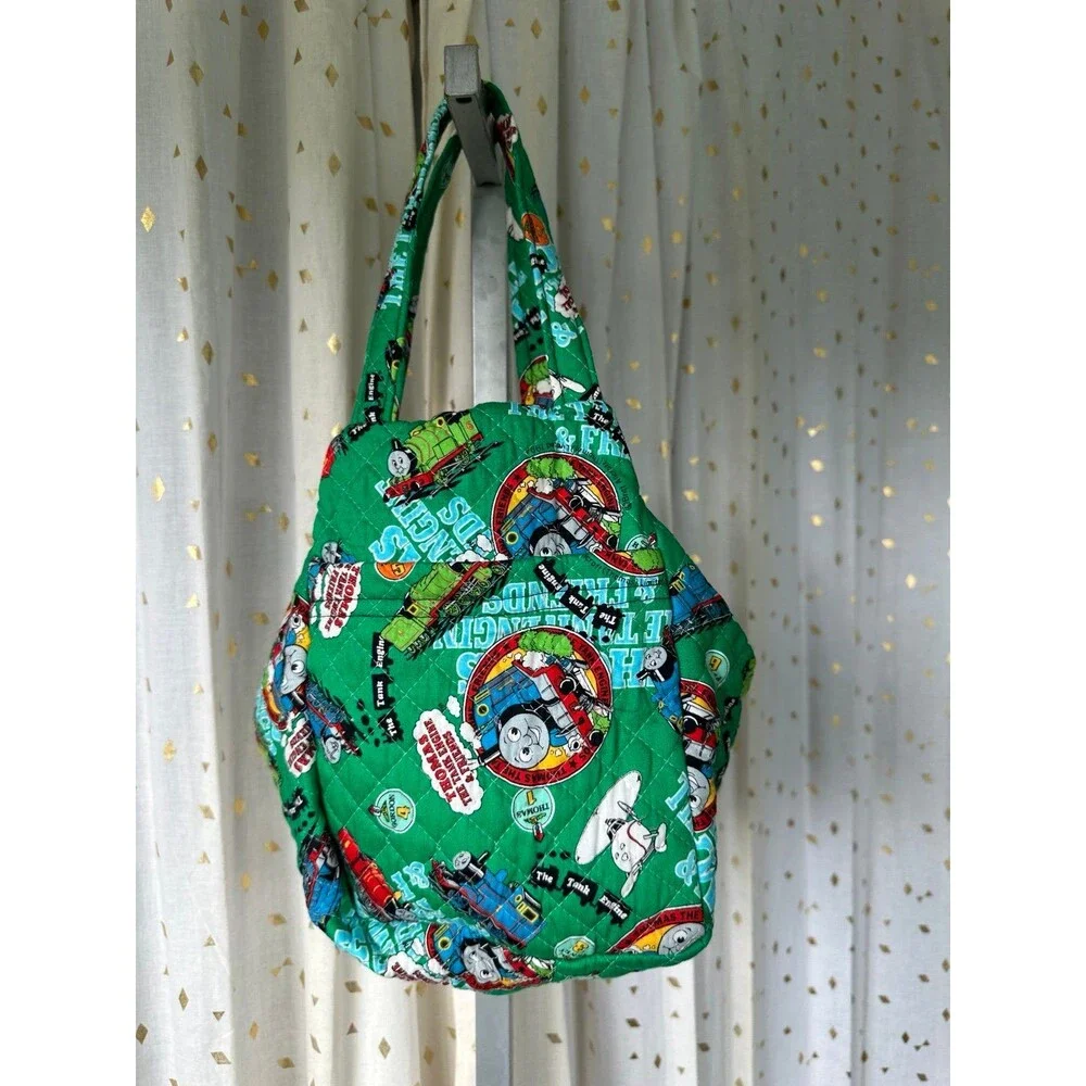 Handmade Handcrafted Thomas The Tank Engine & Friends Cartoons Quilted Tote Bag